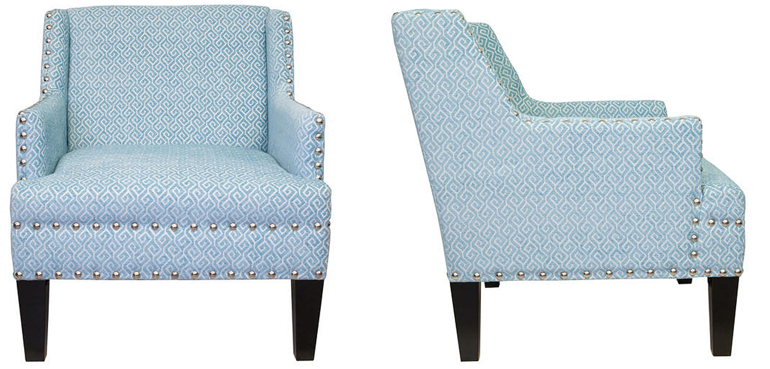 Кресло Fabio Armchair Velour blue Кресло Fabio Armchair Velour blue - Loft-Concept в Саратове