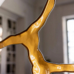 Зеркало кругле с декоративной золотой вставкой Golden Tree варинант исполнения - 5 | Loft Concept в Саратове