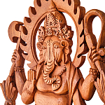 Панно из дерева Ганеша Panel With Animals варинант исполнения - 2 | Loft Concept в Саратове