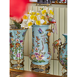 Ваза с птичкой из фарфора с бронзовыми элементами Garden of Eden варинант исполнения - 8 | Loft Concept в Саратове