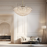 Люстра с каскадом из подвесных прозрачных элементов Attractiveness варинант исполнения - 4 | Loft Concept в Саратове