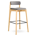 Барный стул из массива ясеня Elegant Ash Shape варинант исполнения - 2 | Loft Concept в Саратове