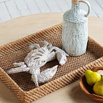 Статуэтка краб с детализированной текстурой в белом цвете Marine Accessories варинант исполнения - 6 | Loft Concept в Саратове