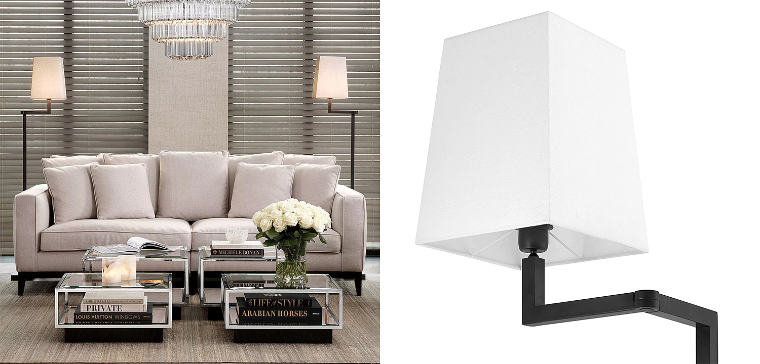 Торшер Eichholtz Floor Lamp Cambell Bronze Торшер Eichholtz Floor Lamp Cambell Bronze - Loft-Concept в Саратове