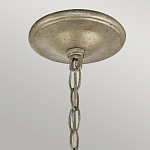 Люстра серебряного цвета с состаренным эффектом и декоративным подвесным шаром Kichler варинант исполнения - 9 | Loft Concept в Саратове