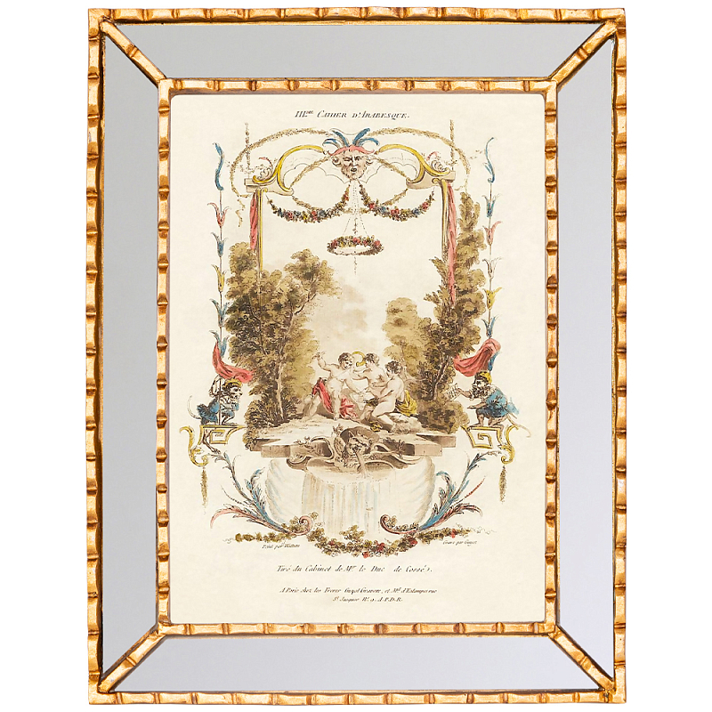 Постер в зеркальной раме Арабески New Collection of Arabesques Poster Золотой Зеркало Мульти Бежевый Постер в зеркальной раме Арабески New Collection of Arabesques Poster Золотой Зеркало Мульти Бежевый в Саратове | Loft Concept