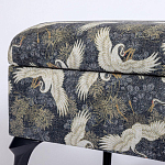 Банкетка с принтом из журавлей Crane варинант исполнения - 3 | Loft Concept в Саратове