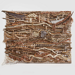 Большая Абстрактное Панно из веток и нитей Dryad Wall Art варинант исполнения - 6 | Loft Concept в Саратове