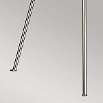 Торшер на трех тонких перекрещенных ножках с белым конусным абажуром из льна Feiss варинант исполнения - 8 | Loft Concept в Саратове