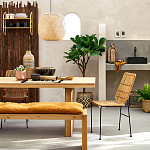 Ваза декоративная из натурального плетеного бамбука Bamboo Decor 42 варинант исполнения - 6 | Loft Concept в Саратове