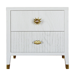 Тумба прикроватная с двумя ящиками Elsa Dreams White варинант исполнения - 5 | Loft Concept в Саратове