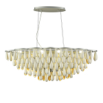 Люстра с подвесками в форме капель на серебристом каркасе Raindrop варинант исполнения - 1 | Loft Concept в Саратове