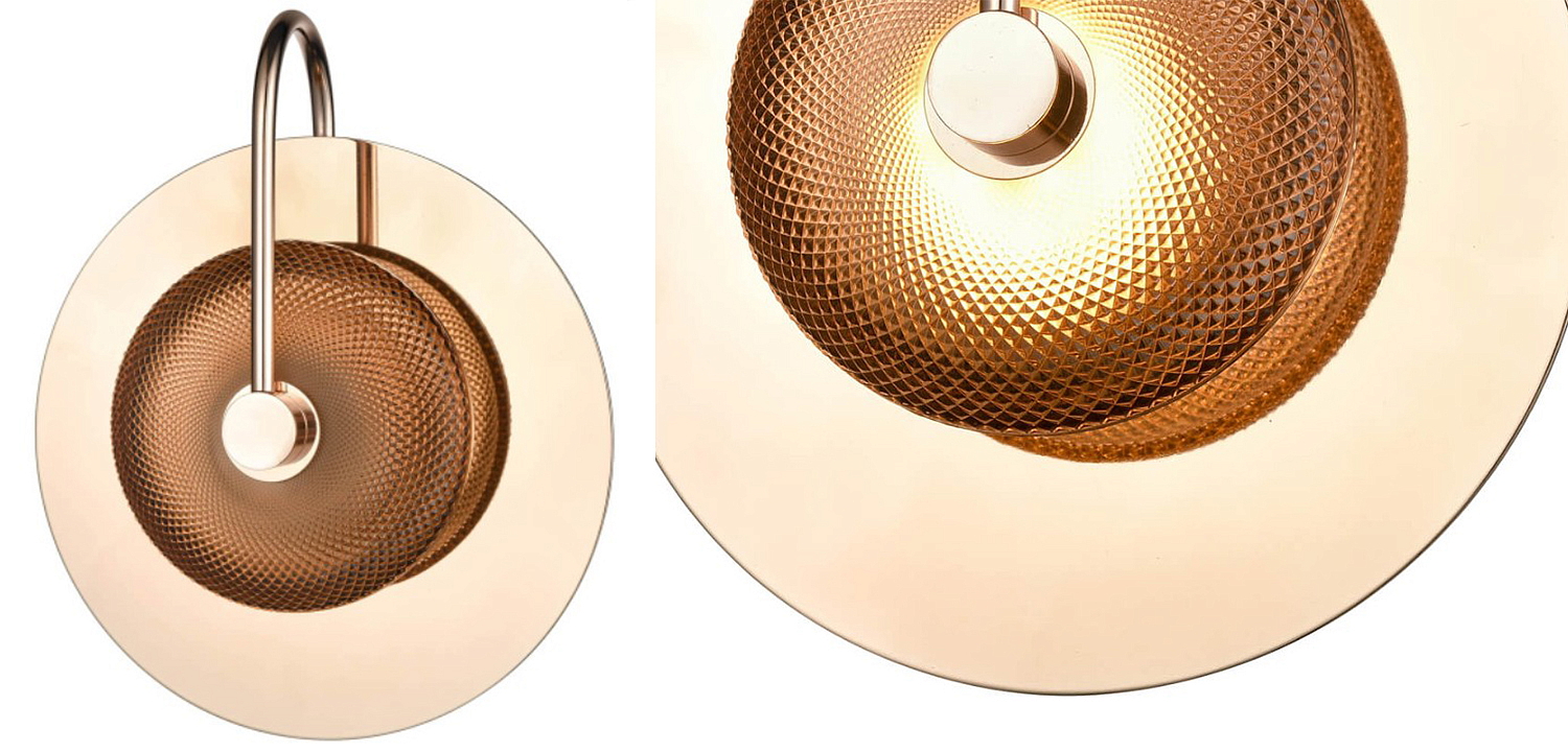 Бра Gold Disk One Mirrored Бра Gold Disk One Mirrored - Loft-Concept в Саратове