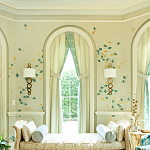 Обои ручная роспись Gingko Colourway SC-237 on grey painted Xuan paper варинант исполнения - 1 | Loft Concept в Саратове