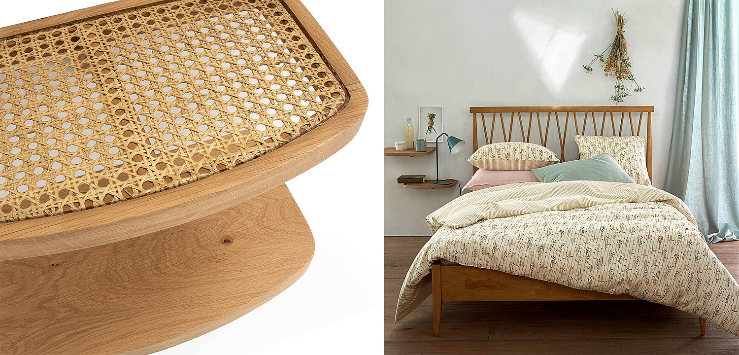 Комплект из 2-х полок Morten Wicker 42 Комплект из 2-х полок Morten Wicker 42 - Loft-Concept в Саратове