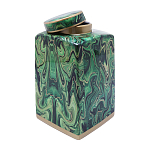 Ваза с малахитовым узором MALACHITE варинант исполнения - 3 | Loft Concept в Саратове