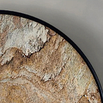 Бра с каменным диском в металлической раме Sandstone Painting варинант исполнения - 4 | Loft Concept в Саратове