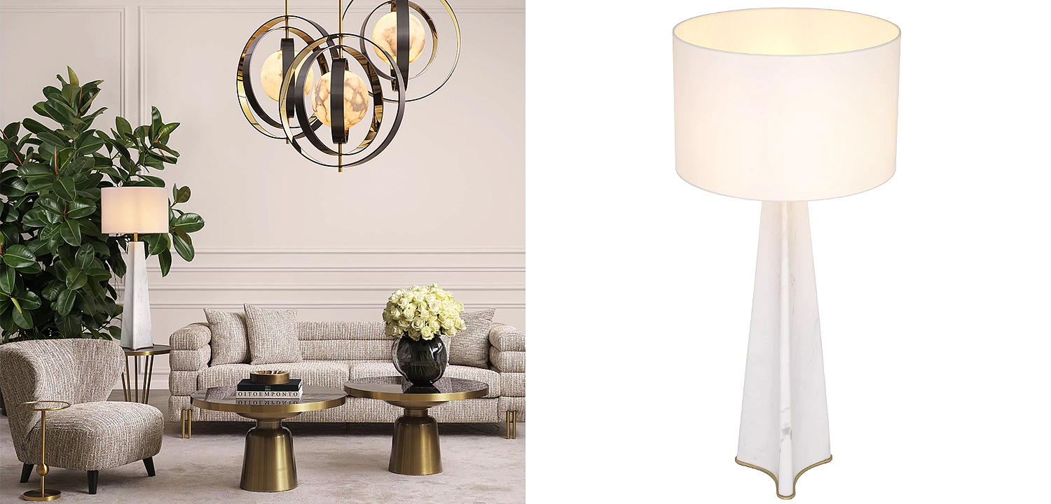 Настольная лампа Eichholtz Table Lamp Bensom Marble Настольная лампа Eichholtz Table Lamp Bensom Marble - Loft-Concept в Саратове