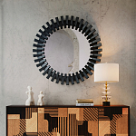 Настольная лампа с чашеобразными дисками на корпусе Glowing Waterfall варинант исполнения - 4 | Loft Concept в Саратове