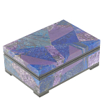 Шкатулка из натурального камня лазурит и чароит Stone Casket варинант исполнения - 1 | Loft Concept в Саратове