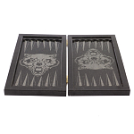 Подарочные нарды из натурального камня с гравировкой Backgammon from Stone варинант исполнения - 4 | Loft Concept в Саратове