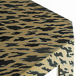 Дизайнерский кофейный стол с рисунком леопард Neytiri Beige Leopard варинант исполнения - 2 | Loft Concept в Саратове