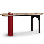 Консоль с овальной столешницей со светодиодной подсветкой Ruby варинант исполнения - 2 | Loft Concept в Саратове