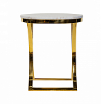 Кофейный столик на подстолье золотого цвета Noelle варинант исполнения - 3 | Loft Concept в Саратове