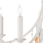 Люстра белая фактурная с подвесками из ракушек Study of Grace варинант исполнения - 1 | Loft Concept в Саратове