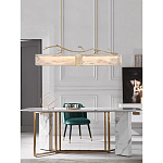 Люстра прямоугольная из фактурного стекла Chandelier Beam варинант исполнения - 3 | Loft Concept в Саратове