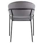 Стул в велюре серого цвета Horizon варинант исполнения - 4 | Loft Concept в Саратове