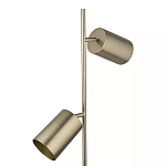 Торшер золотистый с 2-мя подвижными плафонами на белом мраморном основании Streams of Light варинант исполнения - 2 | Loft Concept в Саратове