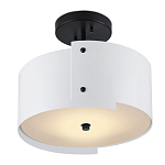 Потолочный светильник круглый светодиодный Semicircular White Panels белый варинант исполнения - 2 | Loft Concept в Саратове