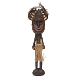 Деревянная статуэтка Абориген в маске с перьями Aborigine Mask Figurine варинант исполнения - 1 | Loft Concept в Саратове