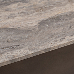 Столик журнальный квадратный  с полкой Sculptural Marble Accent с мрамором  варинант исполнения - 4 | Loft Concept в Саратове