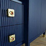 Большой шкаф с витриной Elsa Dreams Blue варинант исполнения - 5 | Loft Concept в Саратове