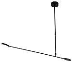 Потолочный светильник светодиодный черный металл Bendik  варинант исполнения - 1 | Loft Concept в Саратове