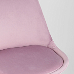 Стул с мягким велюровым сиденьем Arvika Pink варинант исполнения - 7 | Loft Concept в Саратове