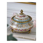 Шкатулка фарфоровая с цветочной росписью Eden Garden варинант исполнения - 5 | Loft Concept в Саратове