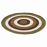 Ковер круглый из хлопка с контрастным узором Bullseye 150 варинант исполнения - 1 | Loft Concept в Саратове