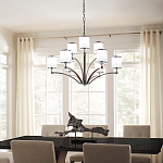 Люстра с белыми стеклянными плафонами в форме цилиндра Feiss варинант исполнения - 7 | Loft Concept в Саратове