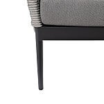 Диван двухместный уличный темно-серый Street Bliss варинант исполнения - 4 | Loft Concept в Саратове