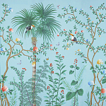 Обои ручная роспись Amazonia Duck Egg варинант исполнения - 1 | Loft Concept в Саратове