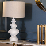 Настольная лампа с кремовым абажуром на спиралевидном основании Spun варинант исполнения - 1 | Loft Concept в Саратове