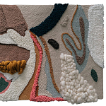 Тканый вручную текстильный гобелен Orchid варинант исполнения - 1 | Loft Concept в Саратове