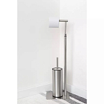 Держатель для туалетной бумаги с ершиком Chrome Bathroom Accessory варинант исполнения - 5 | Loft Concept в Саратове