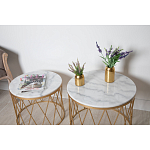 Столик дизайнерский The White Touch варинант исполнения - 4 | Loft Concept в Саратове