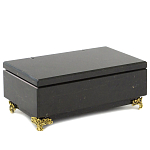 Шкатулка из натурального камня змеевик чёрного цвета Stone Casket варинант исполнения - 1 | Loft Concept в Саратове