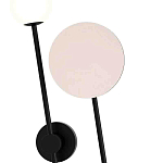 Бра с шарообразным плафоном и зеркальным круглым элементом Lunar Echo варинант исполнения - 1 | Loft Concept в Саратове