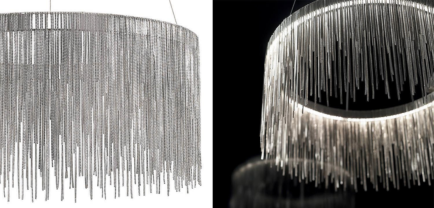 Люстра Atlantis Chain Chandelier Round Chrome Люстра Atlantis Chain Chandelier Round Chrome - Loft-Concept в Саратове